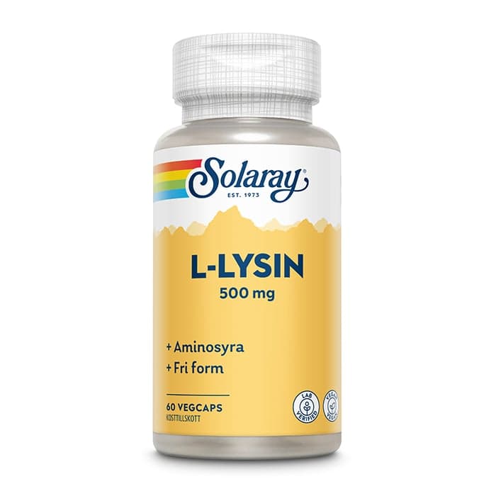 Solaray L-lysin Aminosyror, 60 kapslar