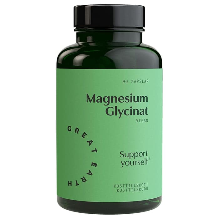 Great Earth Magnesiumglycinat, 90 kapslar