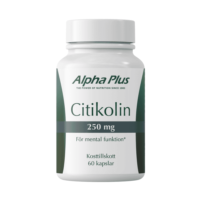Alpha Plus Citikolin 250 mg, 60 kapslar