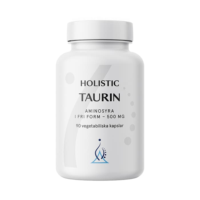 Holistic Taurin 500 mg, 90 vegetabiliska kapslar