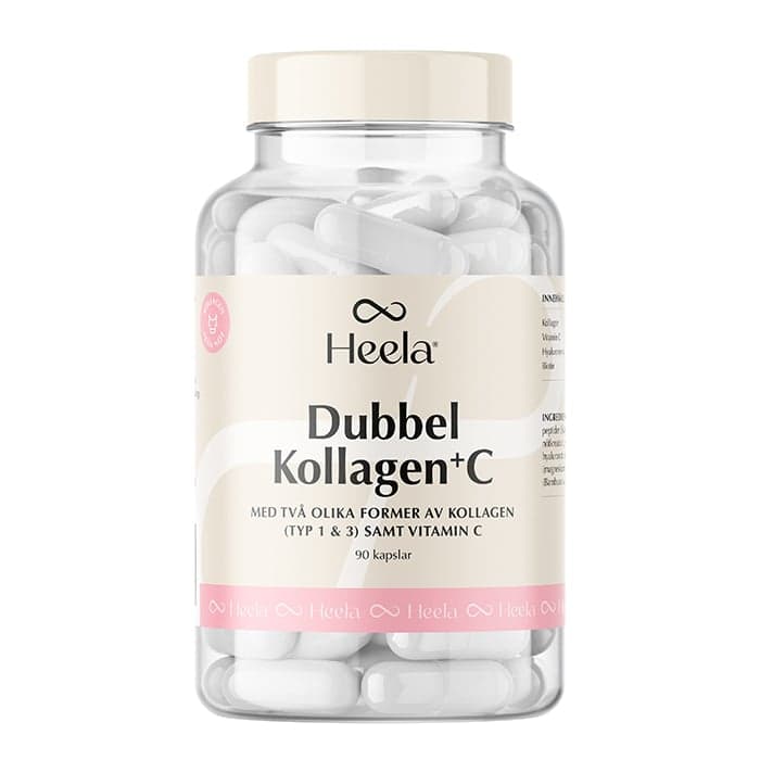 Heela Dubbel kollagen + C, 90 kapslar