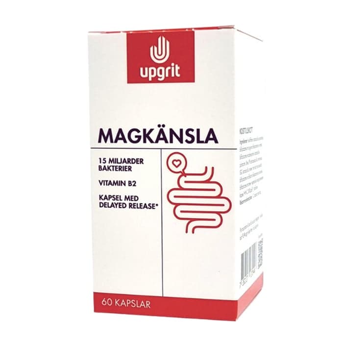 Upgrit Magkänsla Mjölksyrabakterier, 60 kapslar