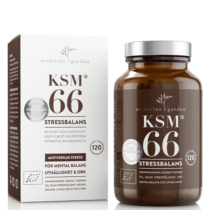 Medicine Garden KSM66 Ashwagandha Eko, 120 kapslar