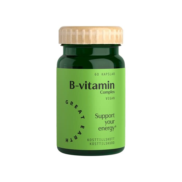 Great Earth B-vitamin Complex, 60 kapslar