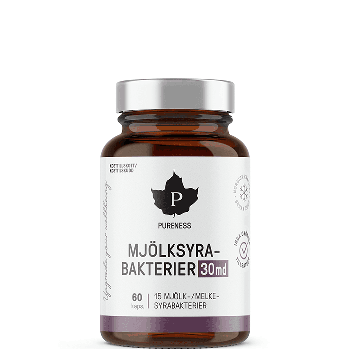Pureness Mjölksyrabakterier 30 md, 60 kapslar
