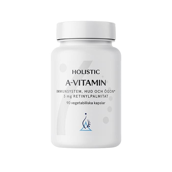 Holistic A-vitamin 3 mg retinylpalmitat, 90 kapslar