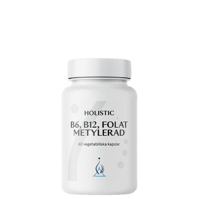 Holistic B6 B12 Folat Metylerad, 60 kapslar