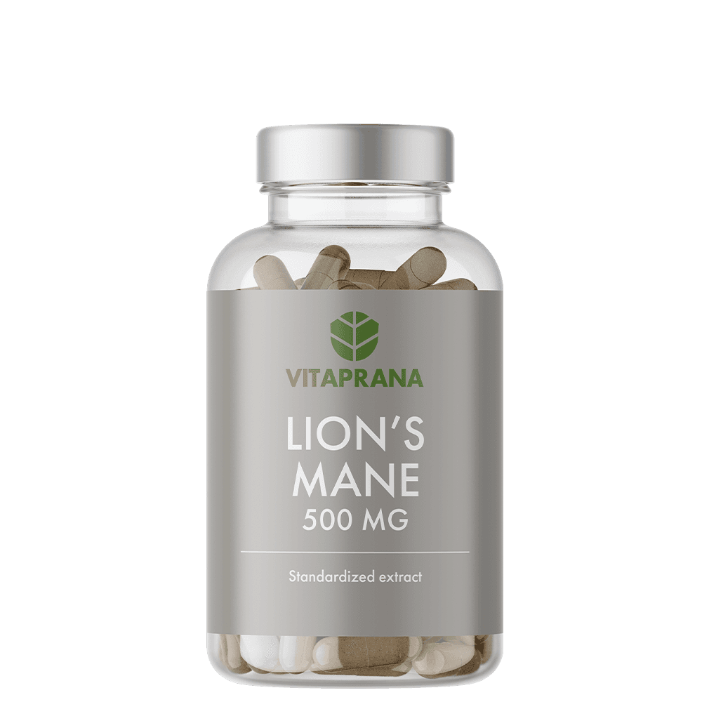 Vitaprana Lion's Mane 500 mg, 100 kapslar