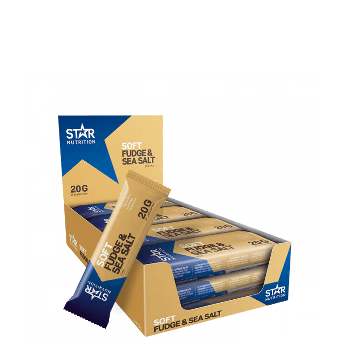 Star Nutrition Protein Bar Fudge & Sea Salt, 12 x 55 g