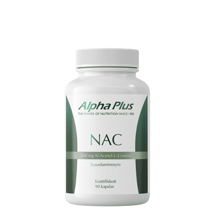 Alpha Plus NAC 500 mg, 90 kapslar