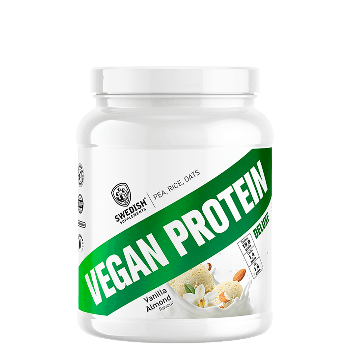 Swedish Supplements Vegan Protein Deluxe vanilla almond, 750 g