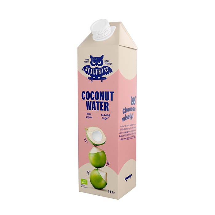 HealthyCo Ekologiskt Kokosvatten, 1 liter