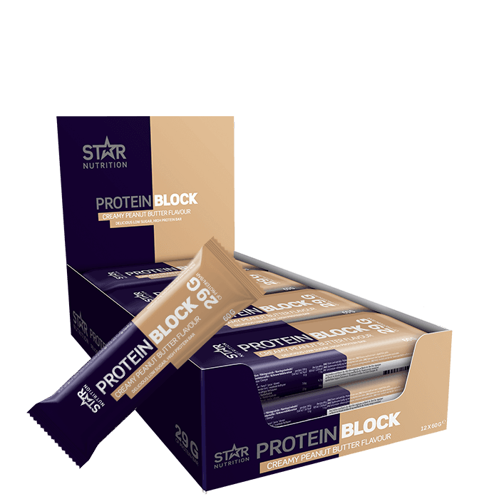 Star Nutrition Protein Block Creamy Peanut, 12 x 60 g