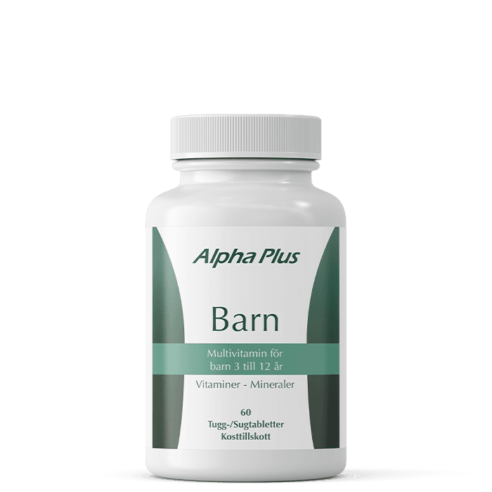 Alpha Plus Barn Multivitamin, 60 tabletter
